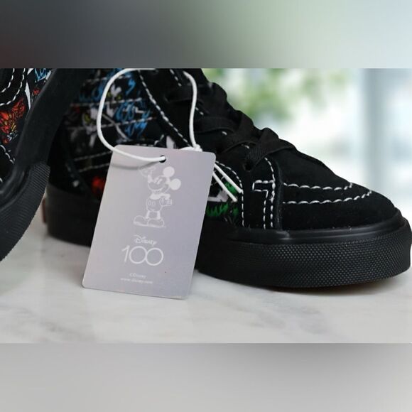 🔥🔥 Vans X Disney 100 Toddler Kids SK8-Hi Zip Villains Size 6 - Picture 13 of 16